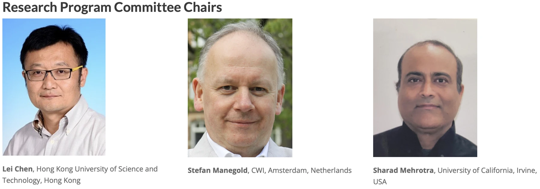 ICDE 2023 · Research Program Committee Co-Chair