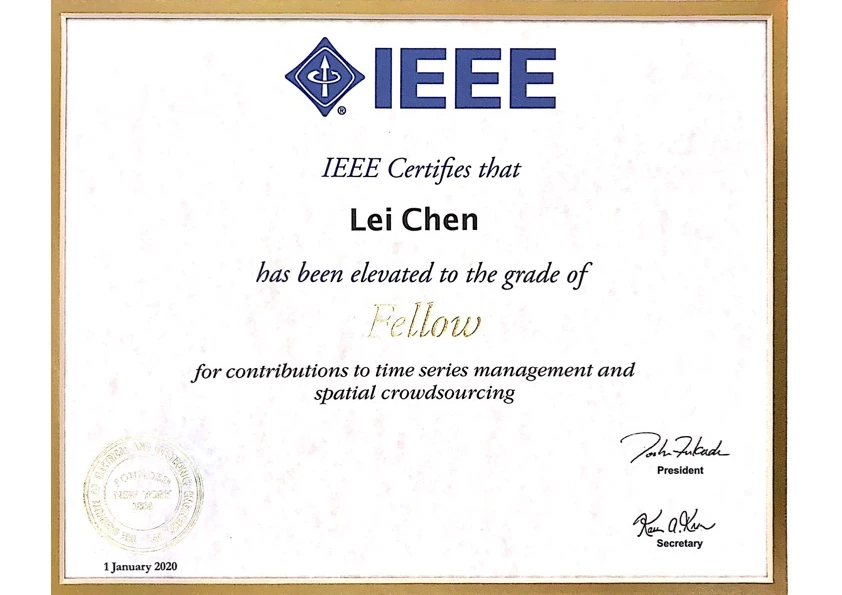 IEEE Fellow certificate